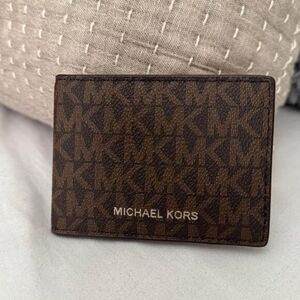 Michael Kors Monogram Logo Bifold slim card wallet